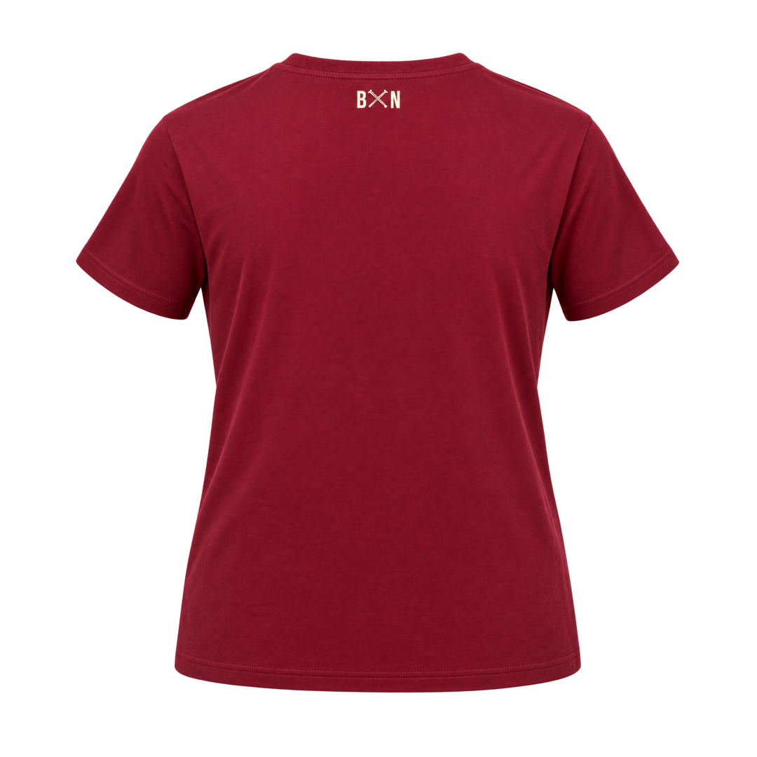 Damen Shirt Red Berry