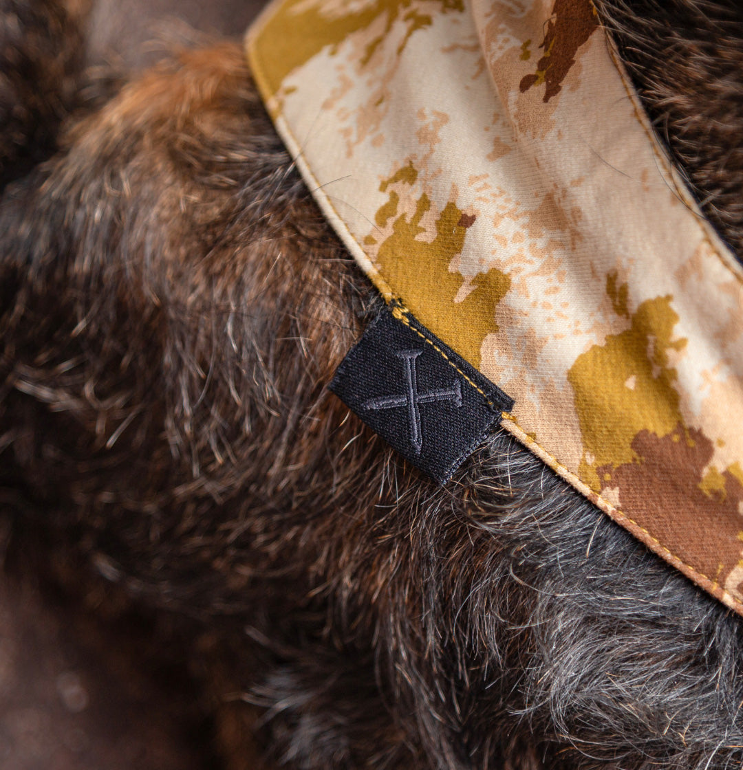 DOG BANDANA | LIGHT OLIVE & DESSERT CAMO