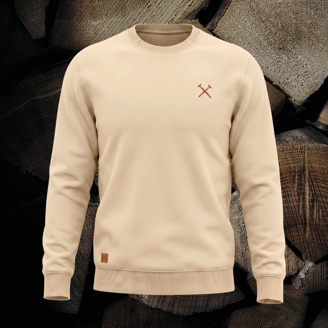Sweatshirt Crewneck Herren Coyote & Whisky Brown – Signature | Black North