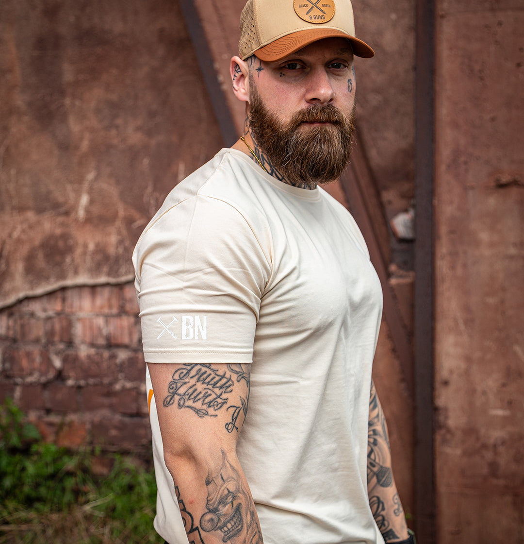 SHIRT WHISKY & GUNS | BEIGE & WHISKY BROWN